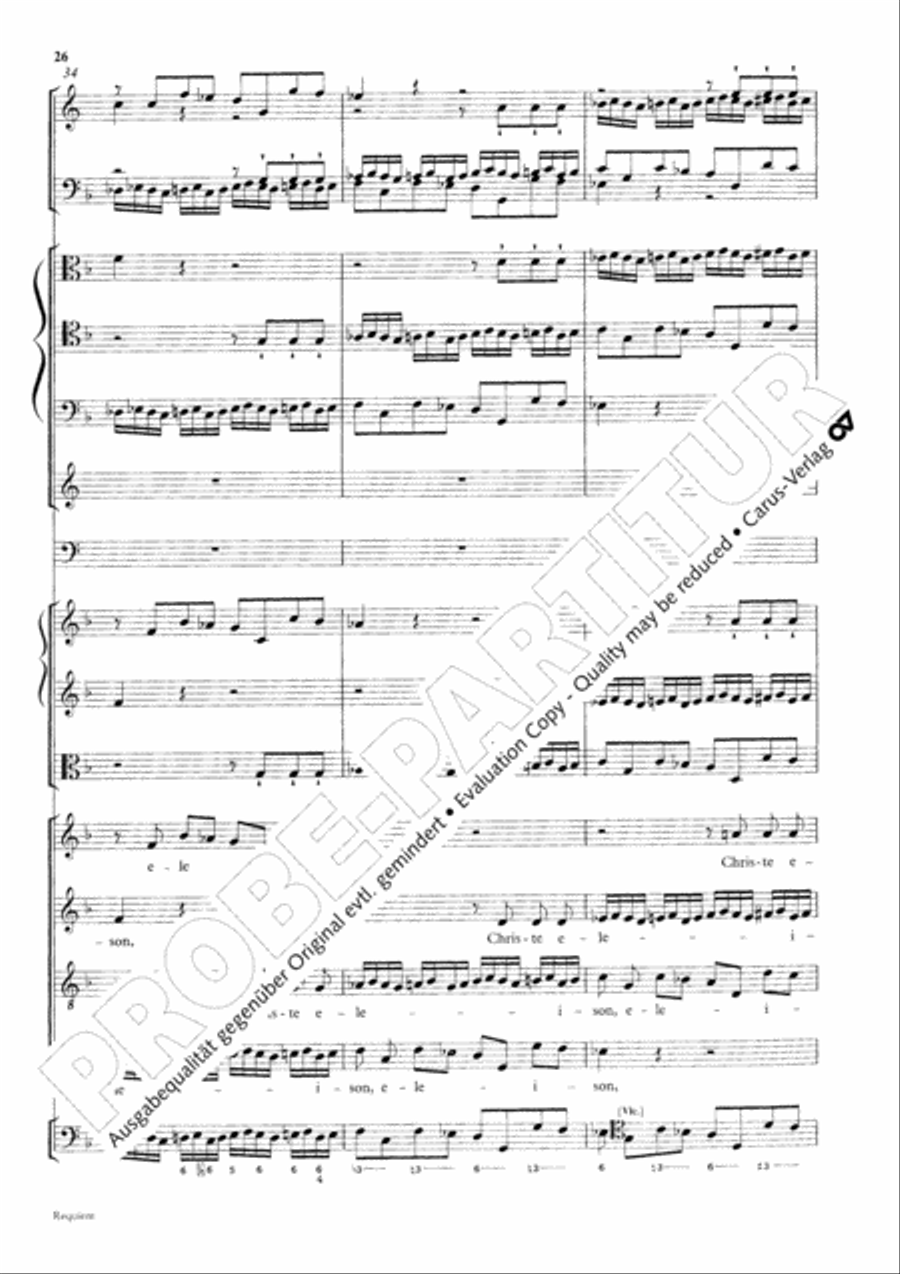 Requiem 4-Part scores gallery preview page 35