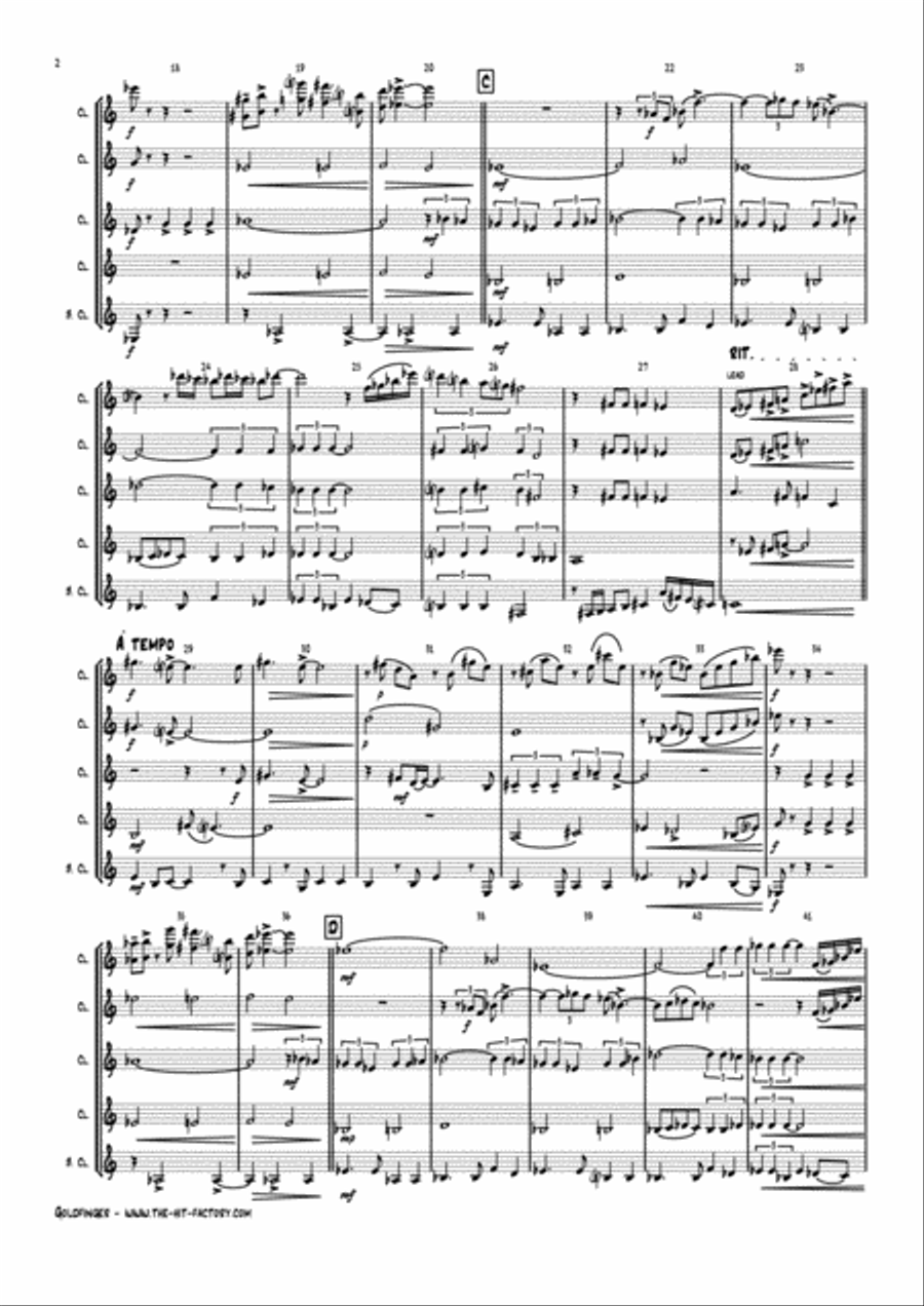 Goldfinger Woodwind Ensemble scores gallery preview page 2