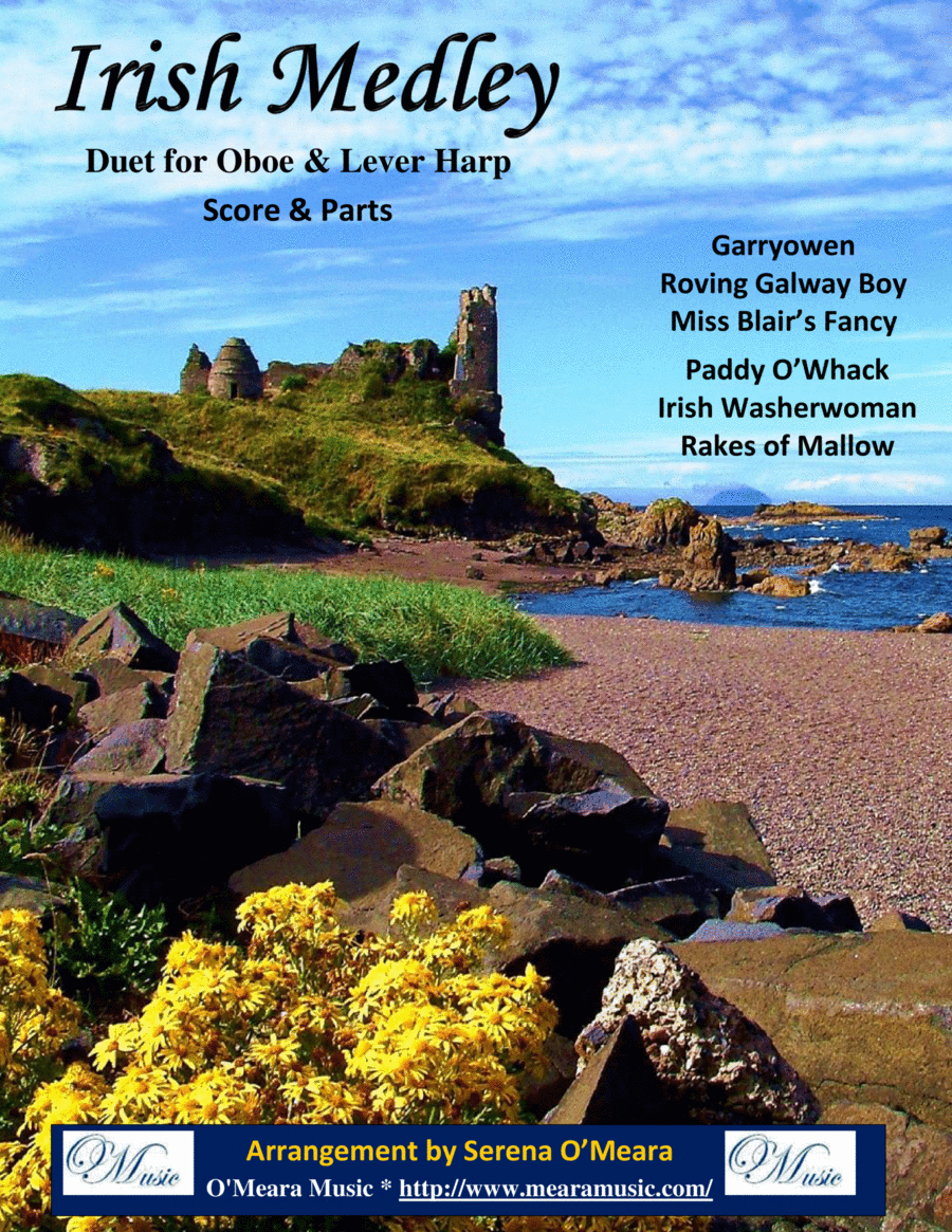 Irish Medley, Duet for Oboe & Lever Harp Oboe scores gallery preview page 1