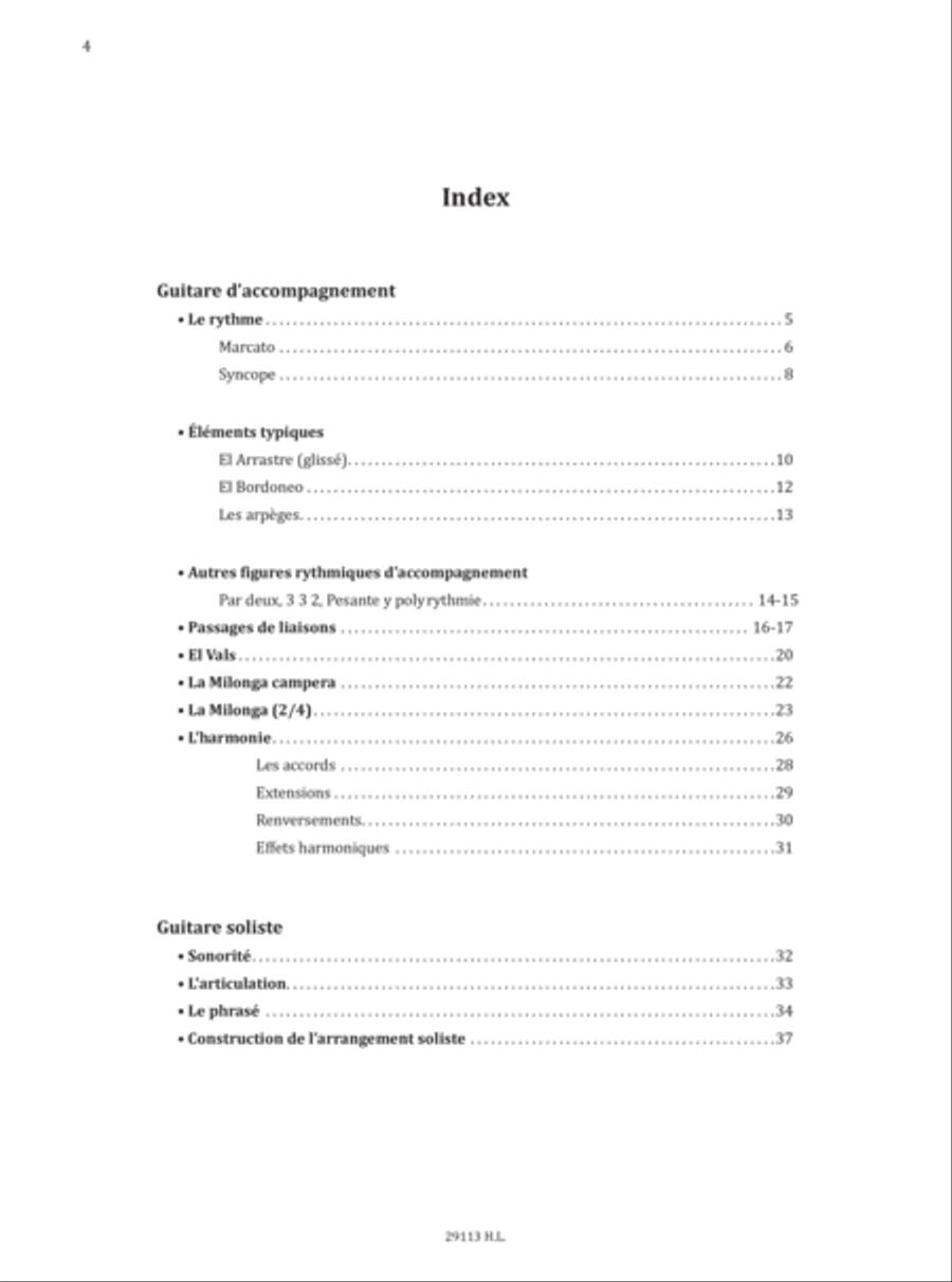 Methode de tango Classical Guitar scores gallery preview page 4