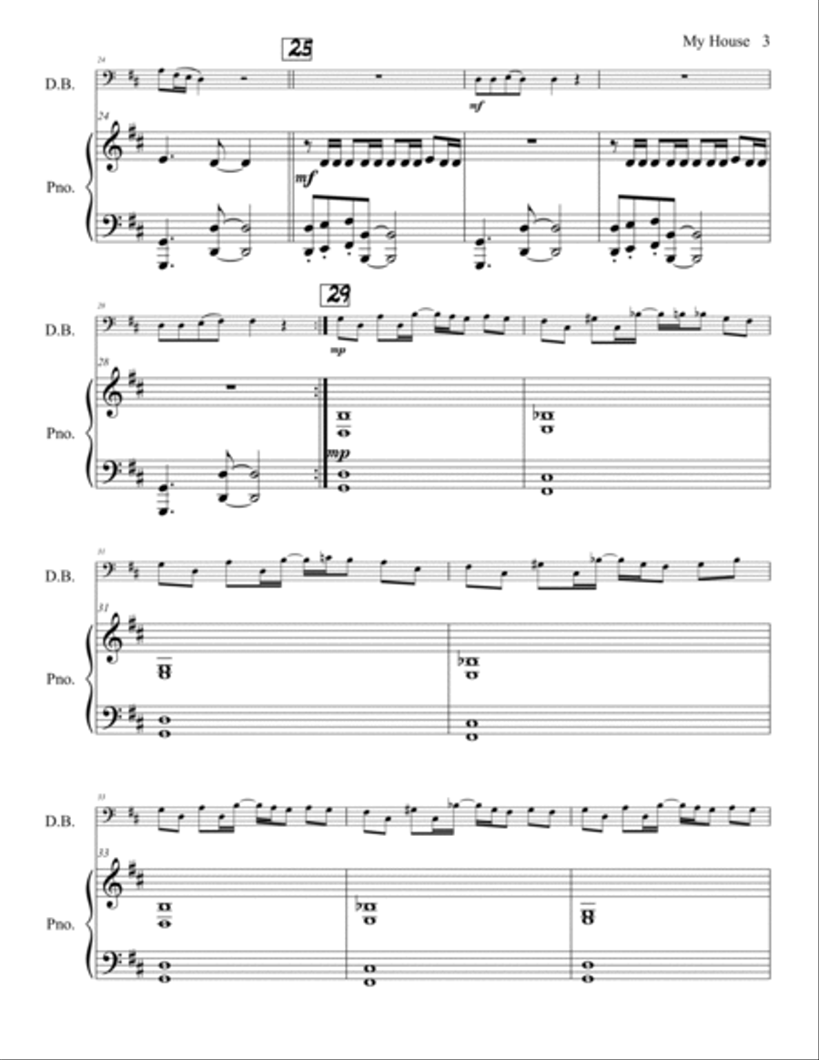 My House Double Bass scores gallery preview page 4