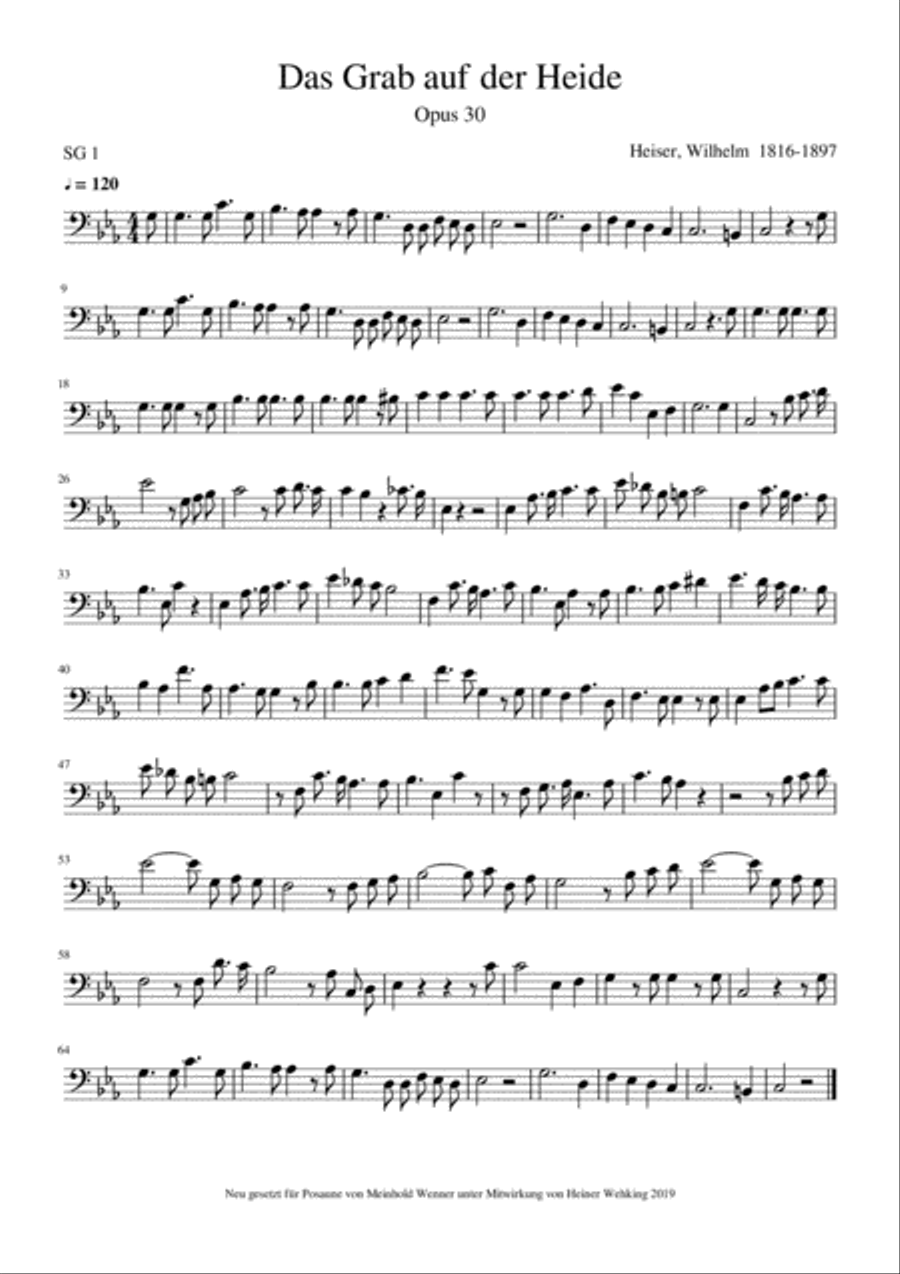 Heiser, Horneck, Korganov, Kretzer, Lebrun Trombone Solo Posaune Soli Stück Stücke Piece Pieces S Organ scores gallery preview page 3