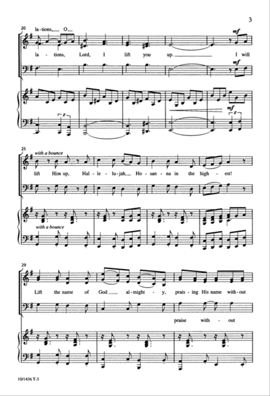 Lift Him Up 3-Part scores gallery preview page 3