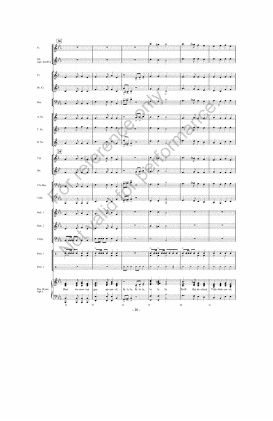 Songs Of Christmas Cheer! Concert Band scores gallery preview page 9