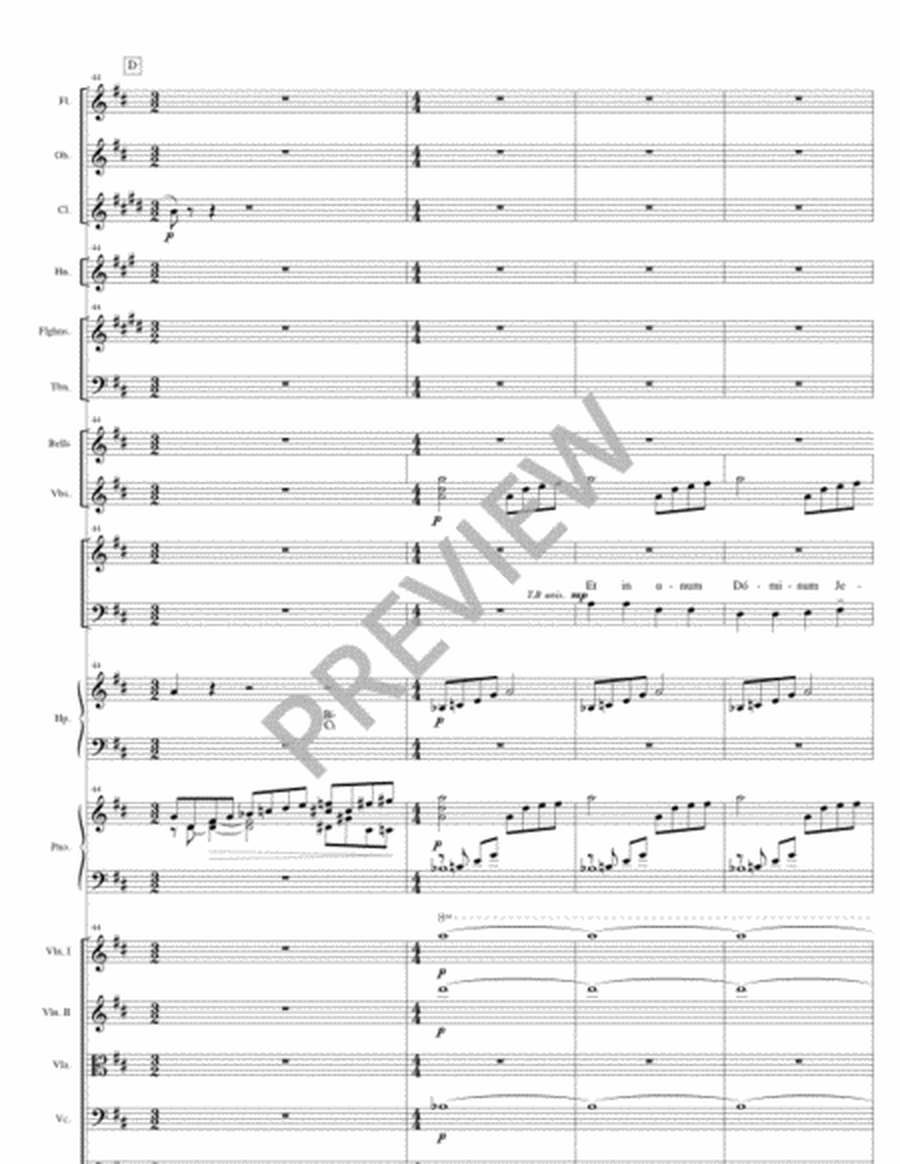 Credo from "Mass of the Creator Spirit" - Full Score and Parts