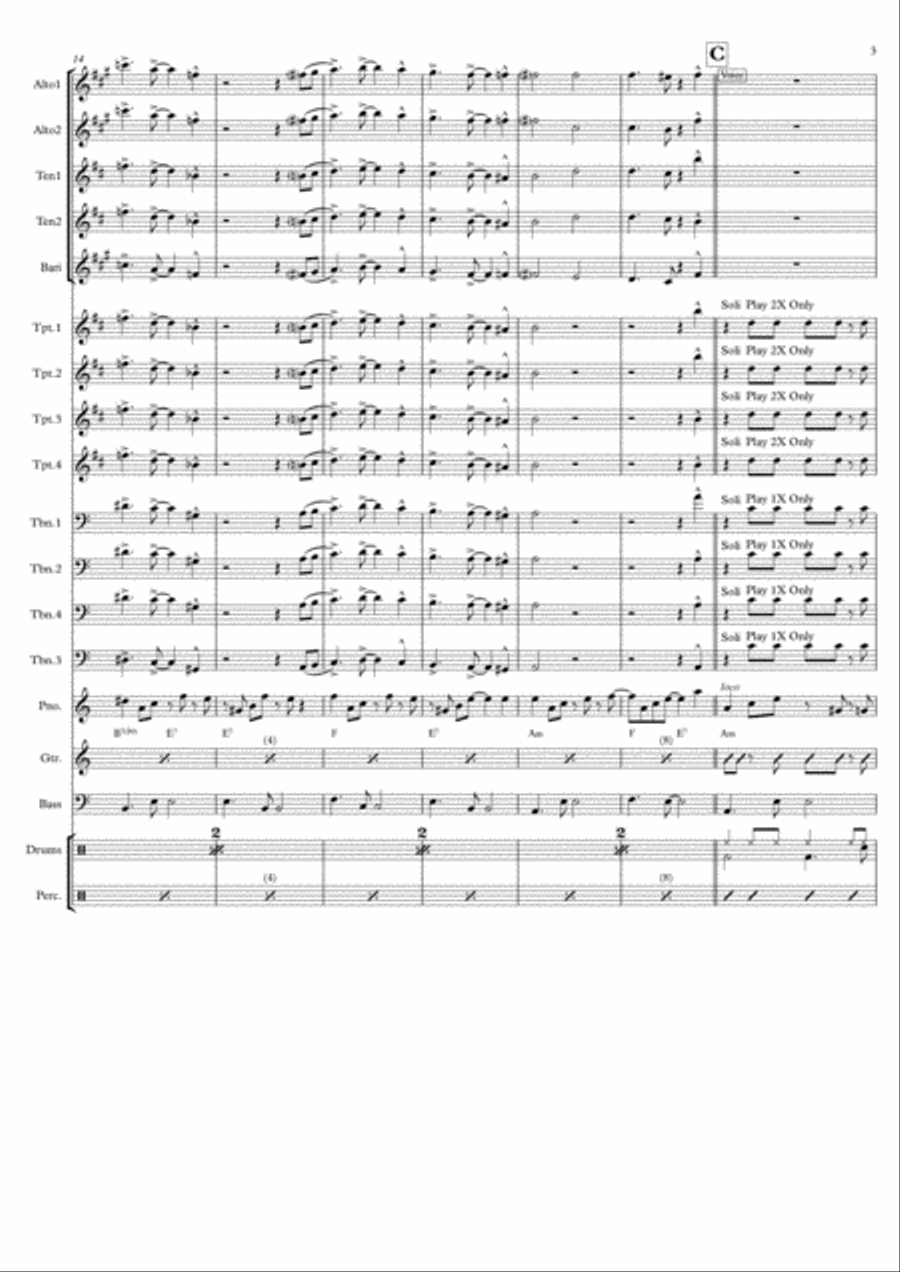 Mambo Swing Jazz Ensemble scores gallery preview page 3