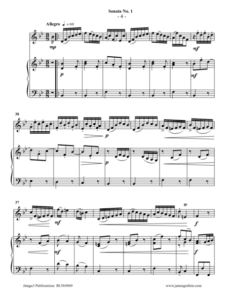 Vivaldi: Sonata No. 1 for Violin & Piano image number null