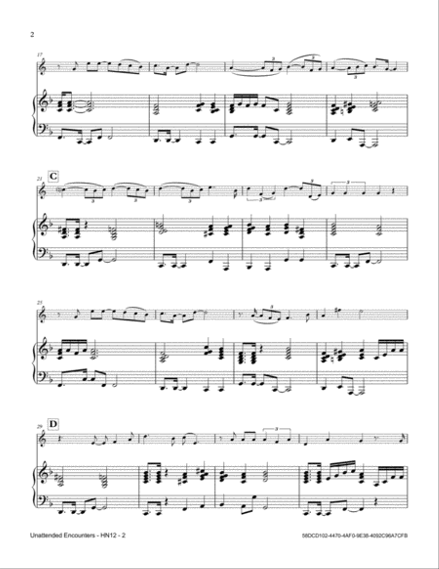 Unattended Encounters Horn scores gallery preview page 2