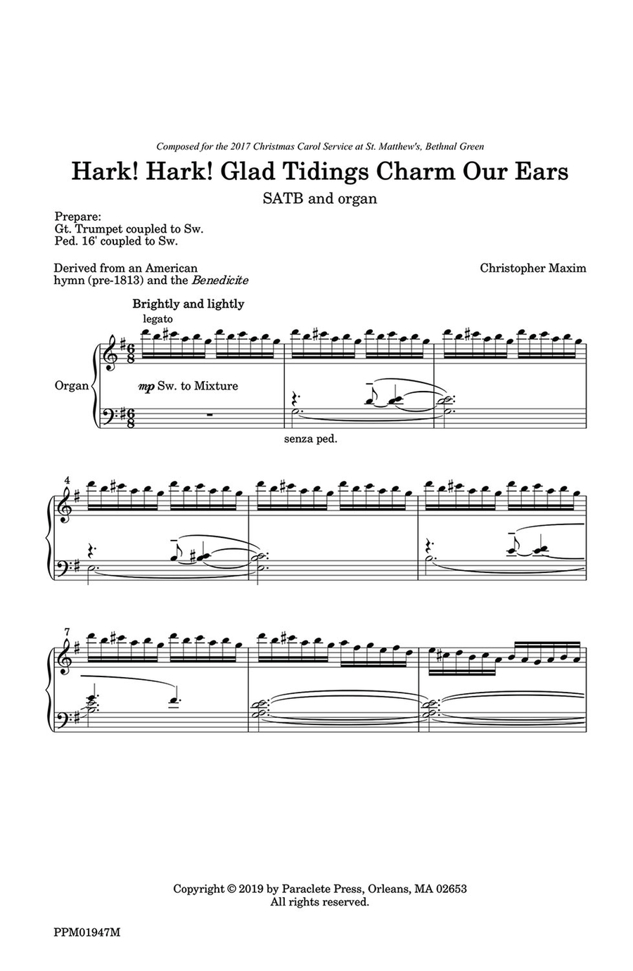 Hark! Hark! Glad Tidings Charm Our Ears