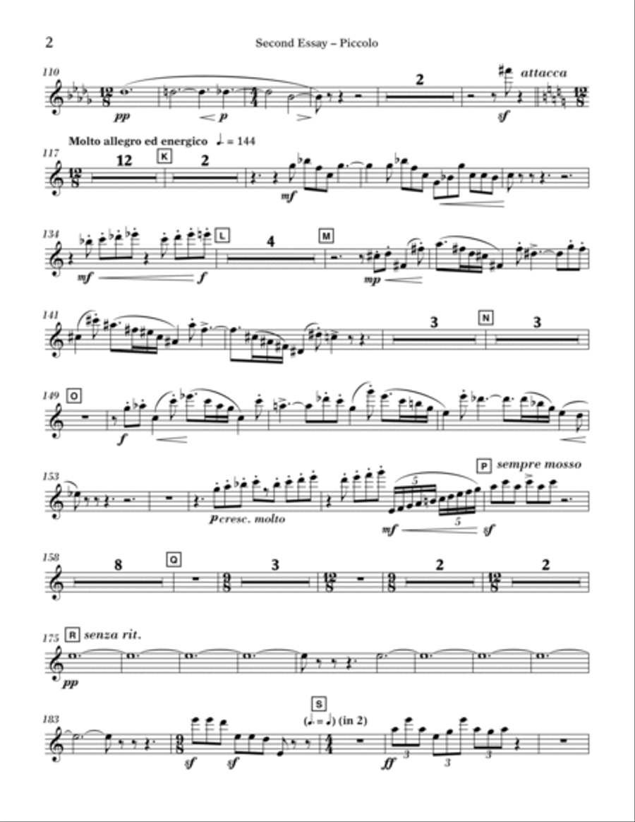 Second Essay - Piccolo Concert Band scores gallery preview page 2