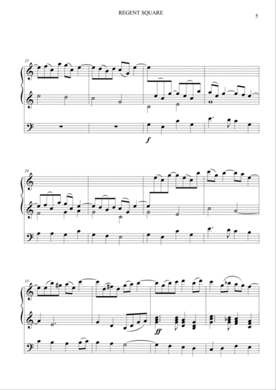 Chorale Prelude on Regent Square Organ Solo scores gallery preview page 5