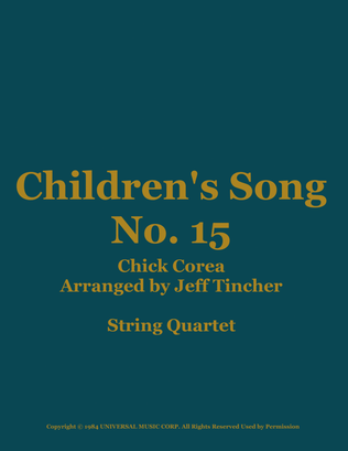 Children's Song No. 15