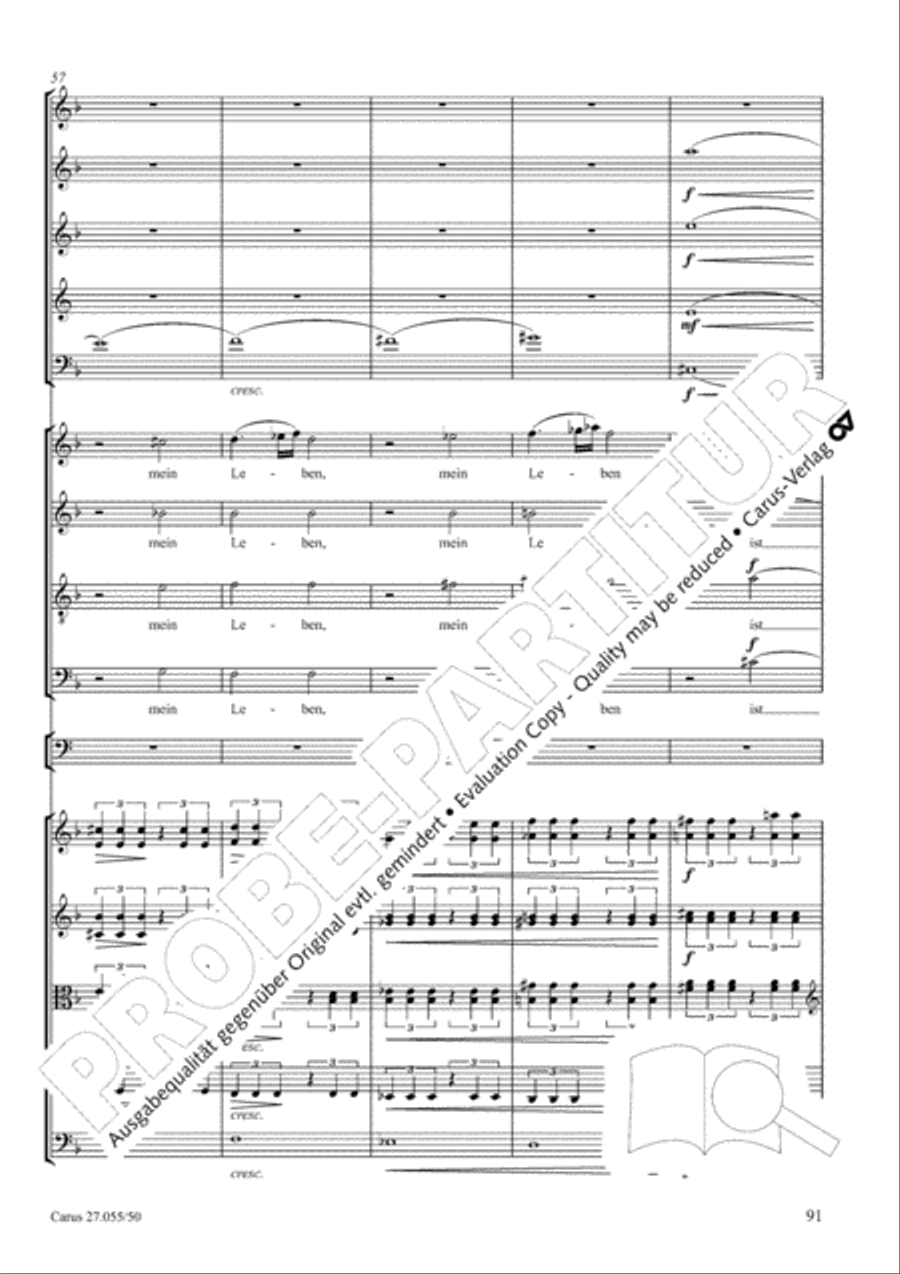 Ein Deutsches Requiem (German Requiem) 4-Part scores gallery preview page 98