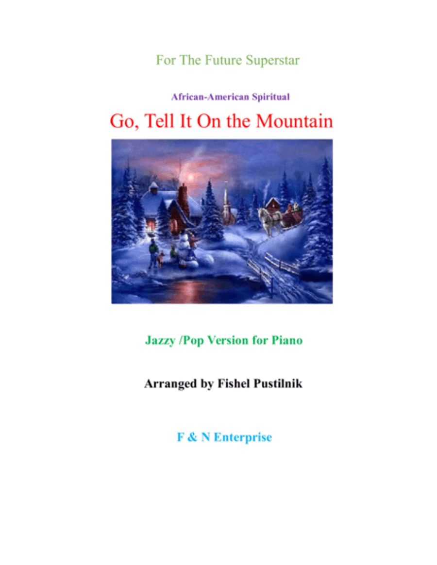 Go, Tell It On the Mountain Voice scores gallery preview page 1
