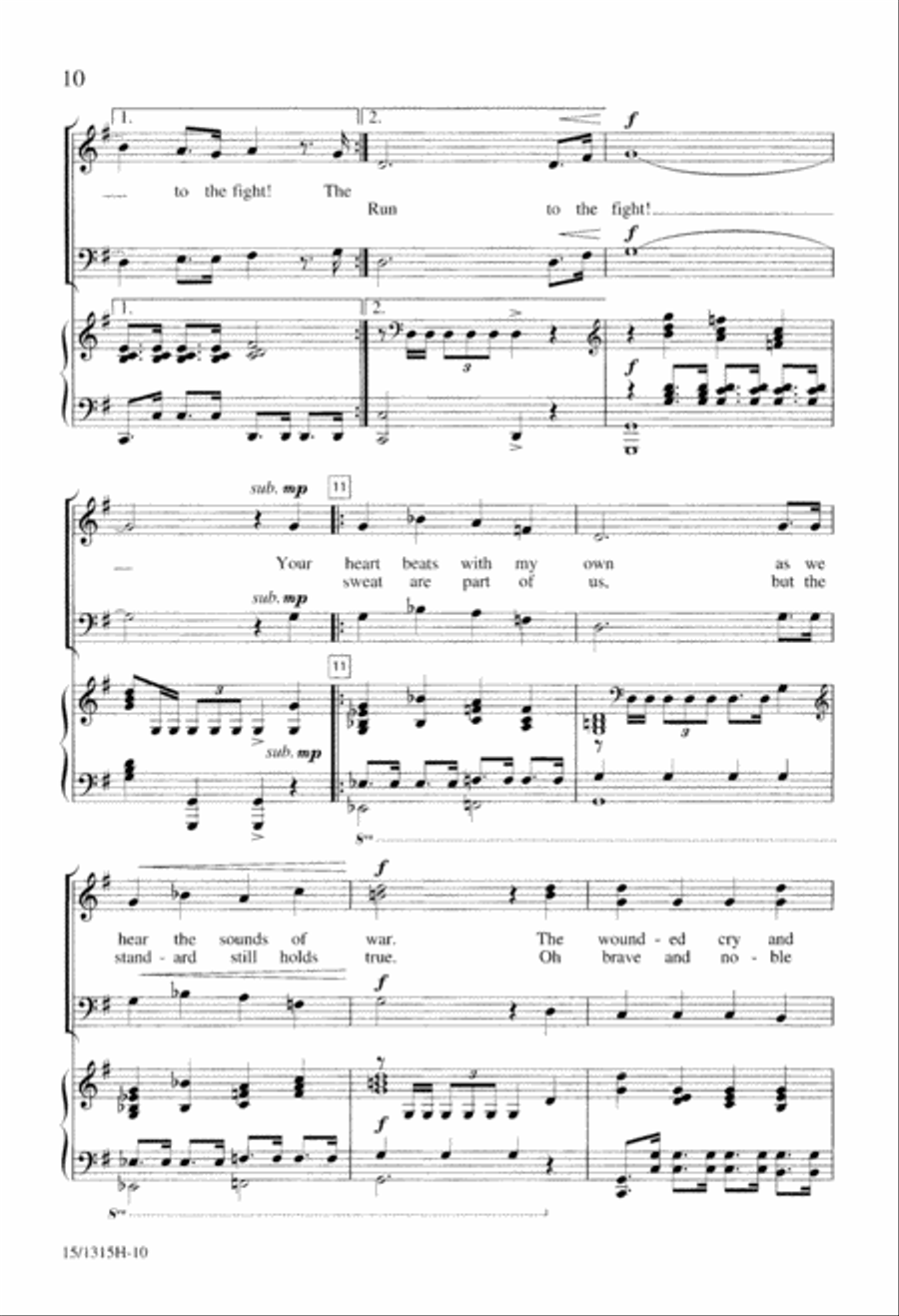 A Trilogy of Knighthood TTB scores gallery preview page 10