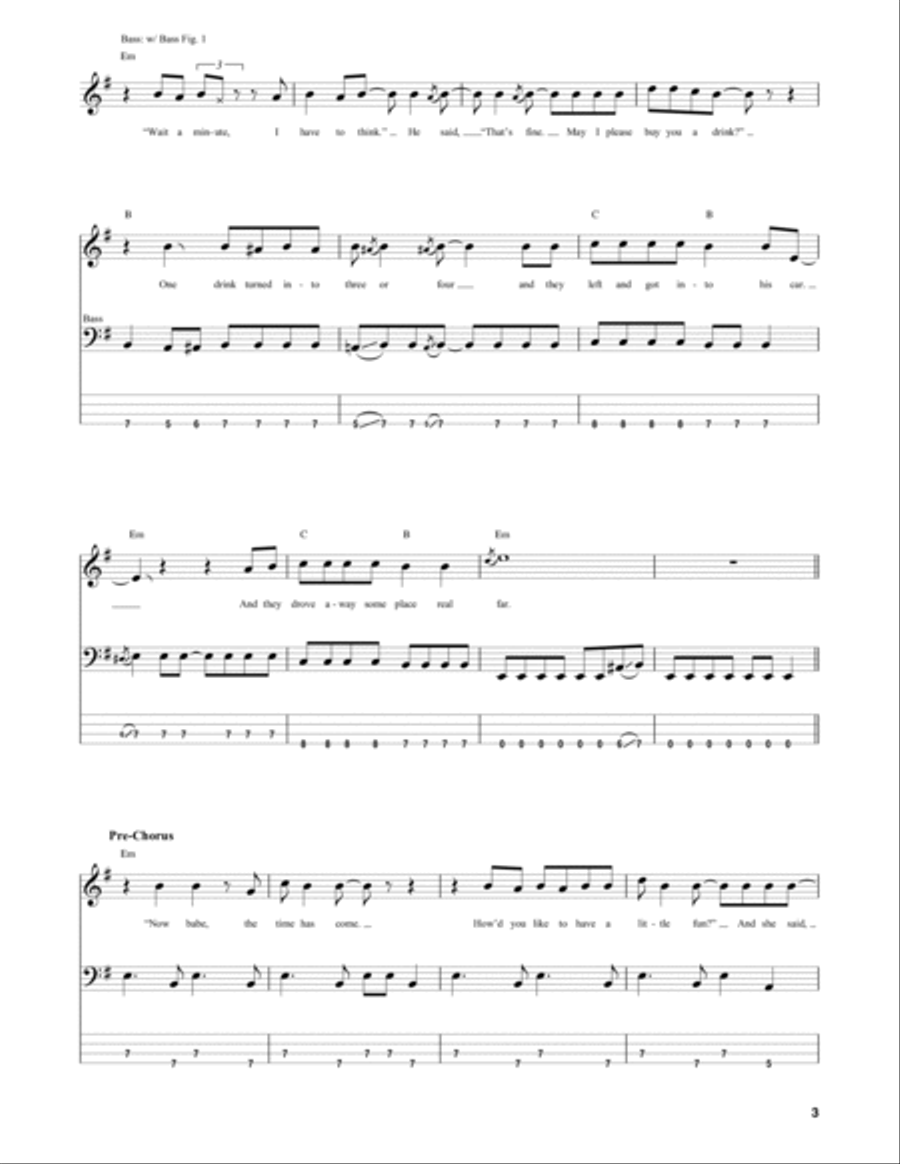 Date Rape Date Rape Guitar Tablature scores gallery preview page 3
