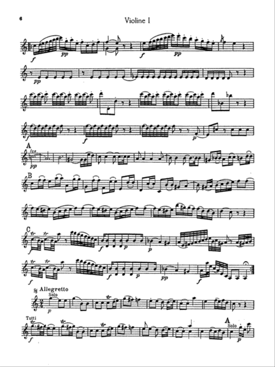 Boccherini: Second Quintet in C Major, for Two Violins, Viola, Cello and Guitar Viola scores gallery preview page 6