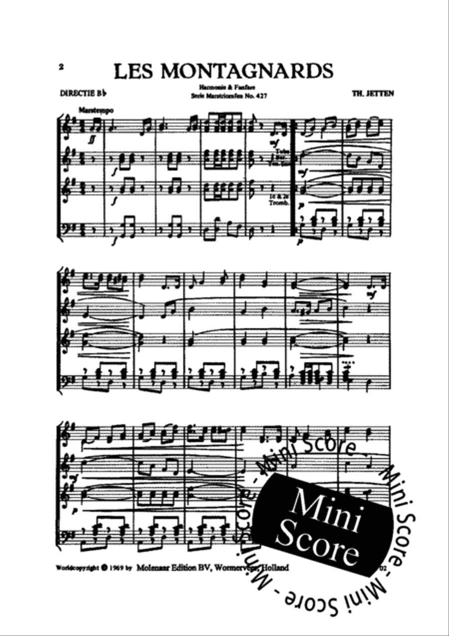 Les Montagnards Concert Band scores gallery preview page 4
