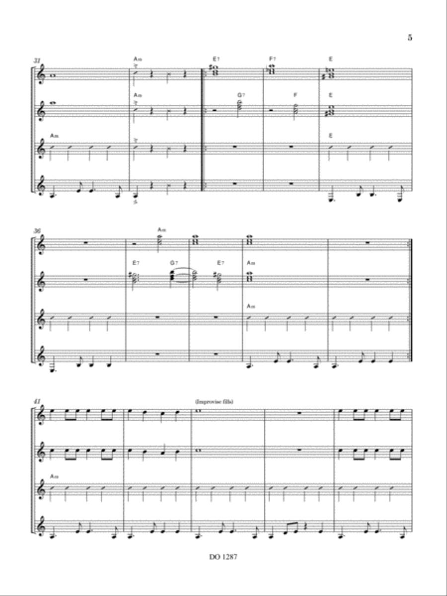 La Rumba Loca La Rumba Loca Guitar Ensemble scores gallery preview page 6