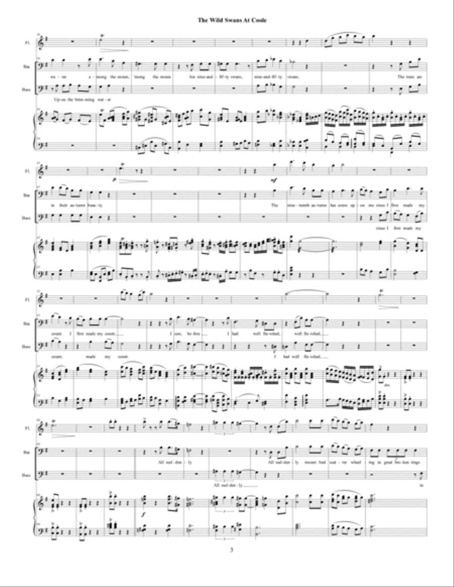 The Wild Swans at Coole Small Ensemble scores gallery preview page 4
