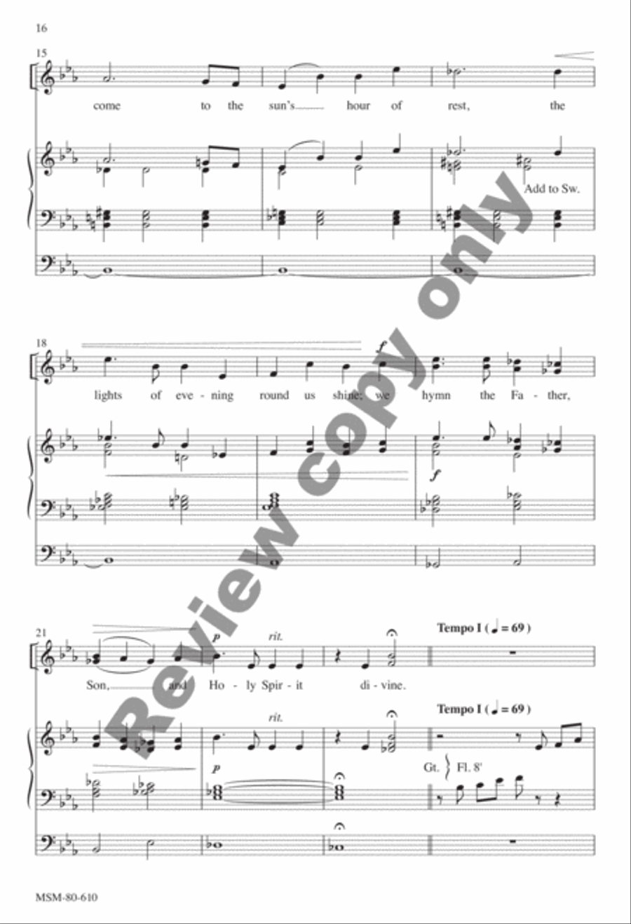 Evensong Unison Choir scores gallery preview page 49