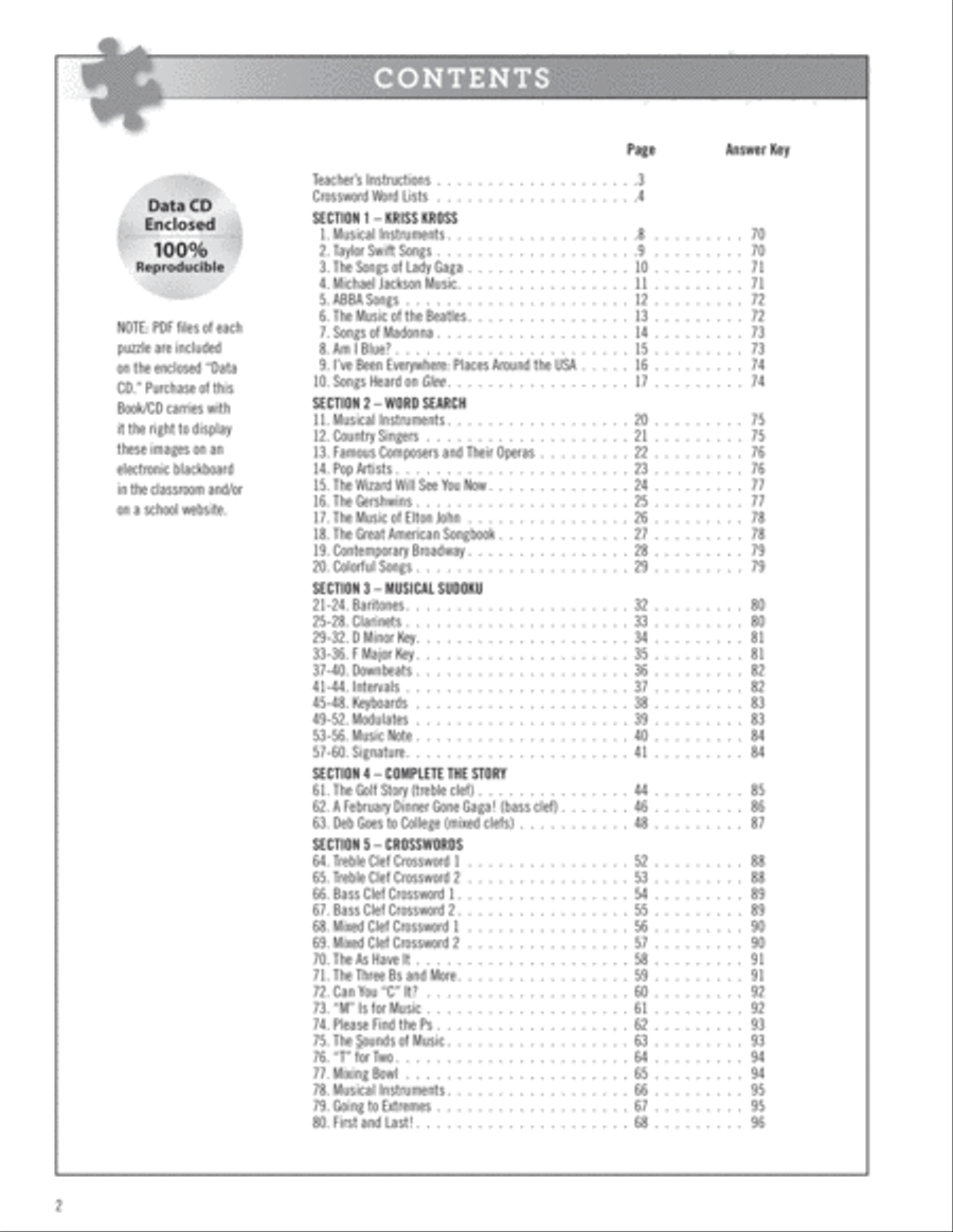 Music Puzzler CD scores gallery preview page 3