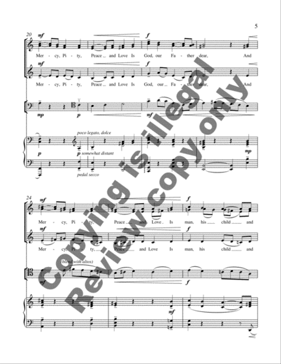 The Divine Image Divisi scores gallery preview page 4