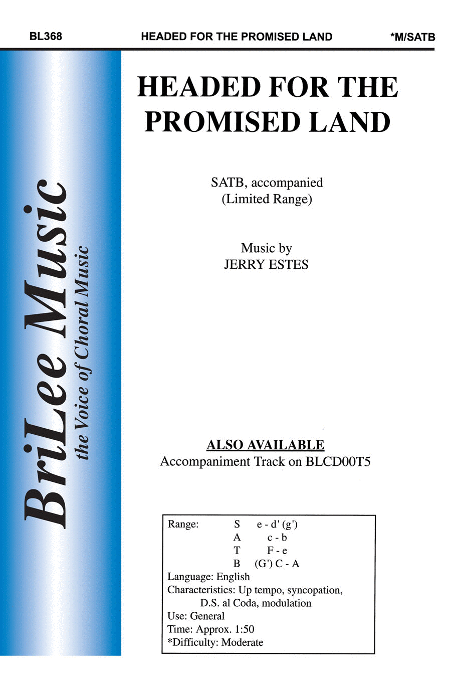 Headed For the Promised Land 4-Part scores gallery preview page 1