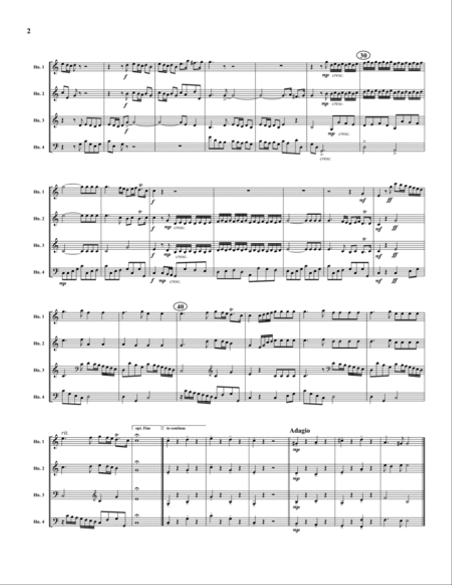 Water Music Suite Horn scores gallery preview page 2