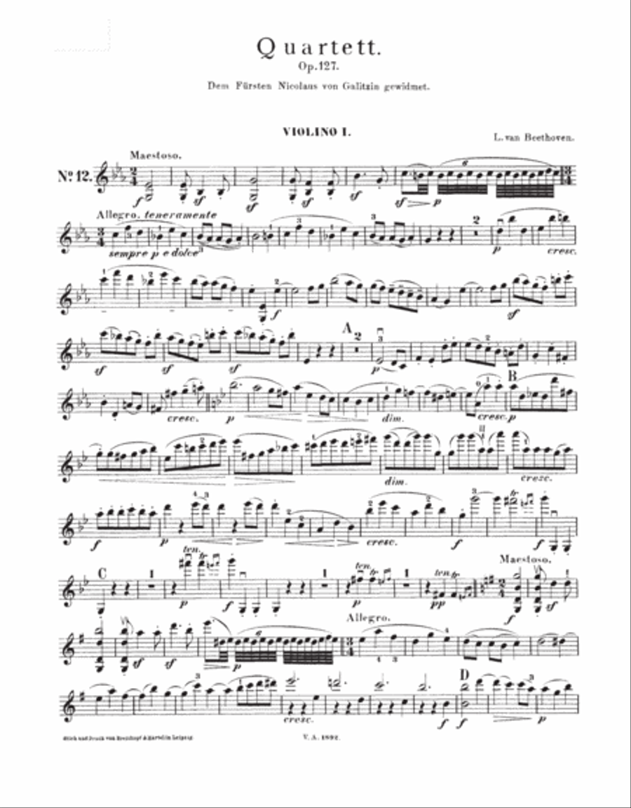 Complete String Quartets – Breitkopf Originals String Quartet scores gallery preview page 2