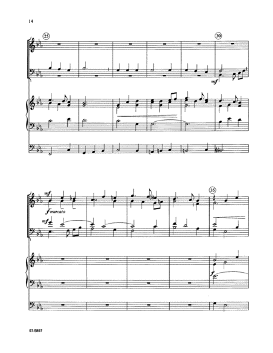 Three Hymns of Praise for Easter Trombone scores gallery preview page 13