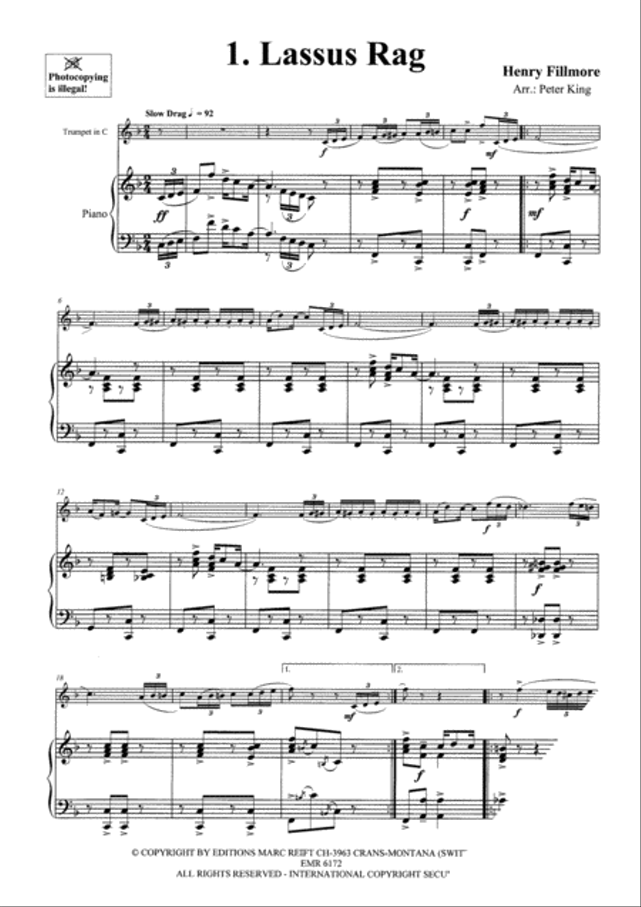 15 Rags 15 Rags Trumpet Solo scores gallery preview page 3