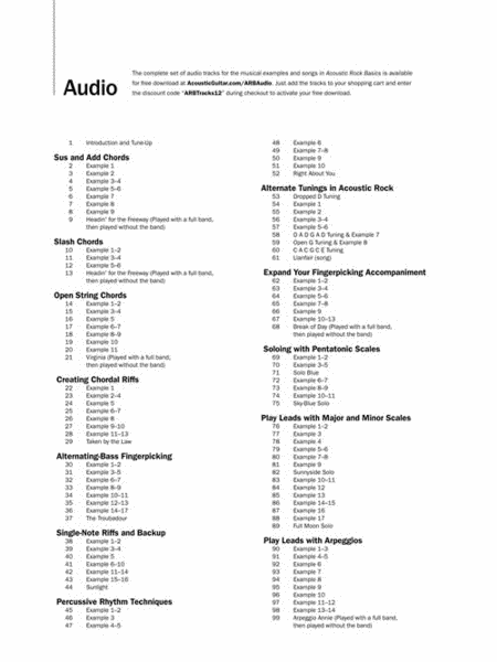 Acoustic Rock Guitar Basics