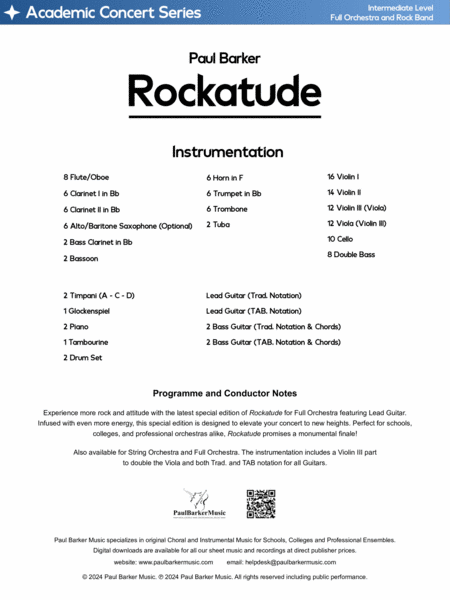 Rockatude (Full Orchestra Featuring Lead Guitar) image number null