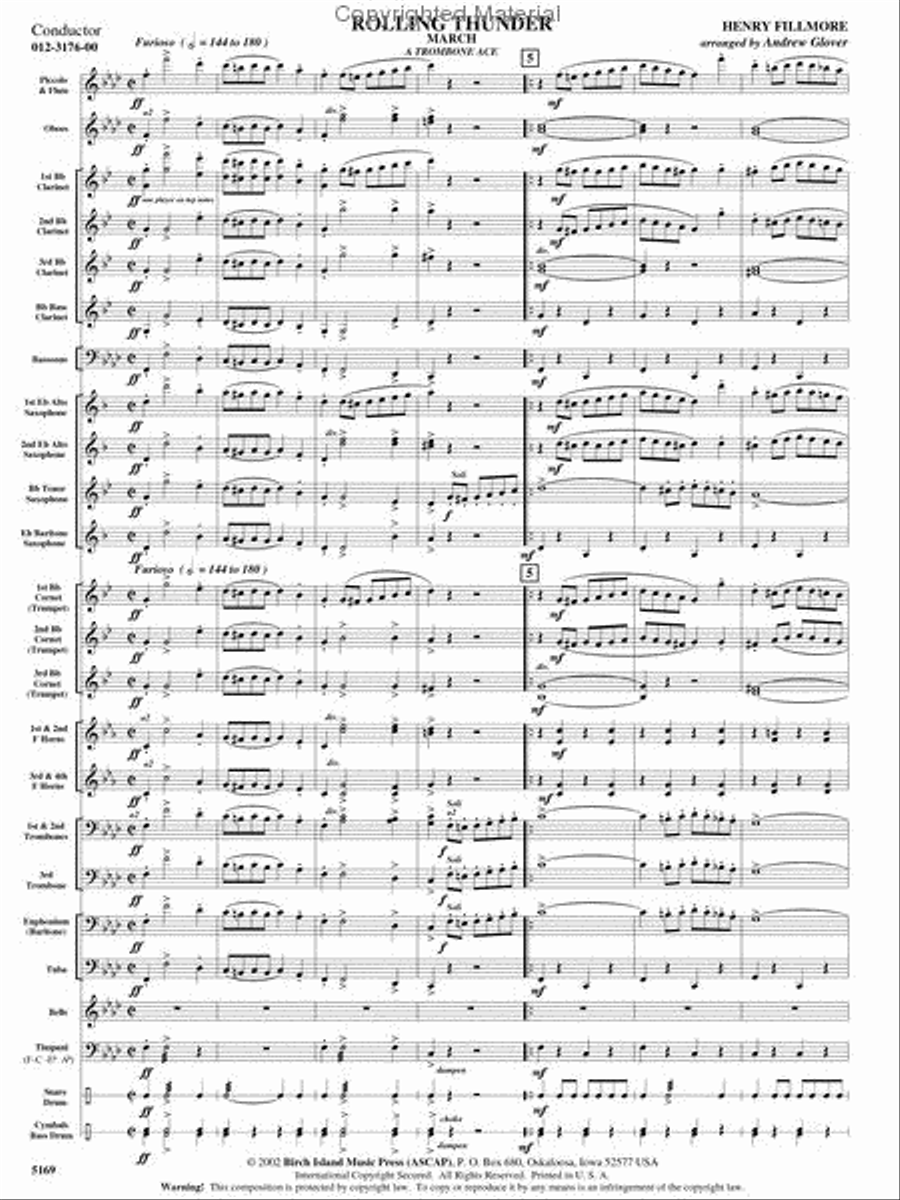 Rolling Thunder Concert Band scores gallery preview page 2