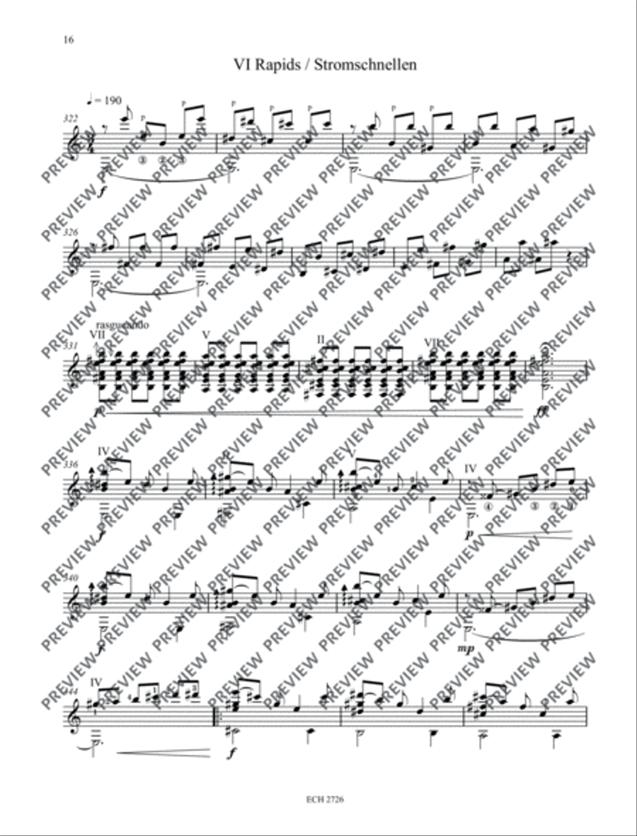 Feuerbach Variations Classical Guitar scores gallery preview page 17