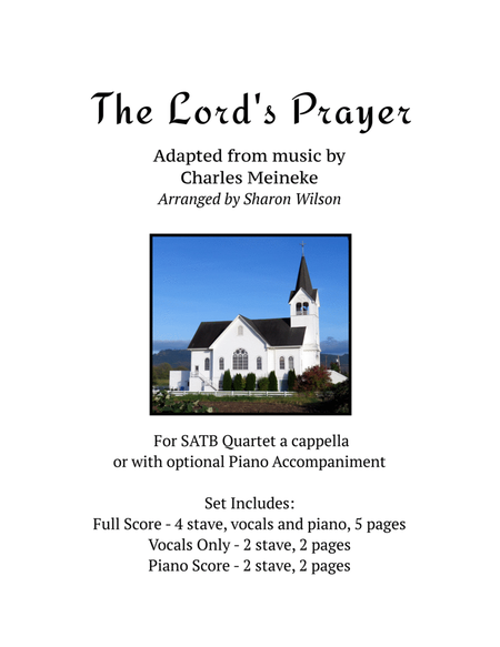The Lord's Prayer (for SATB a cappella quartet with optional piano accompaniment) image number null