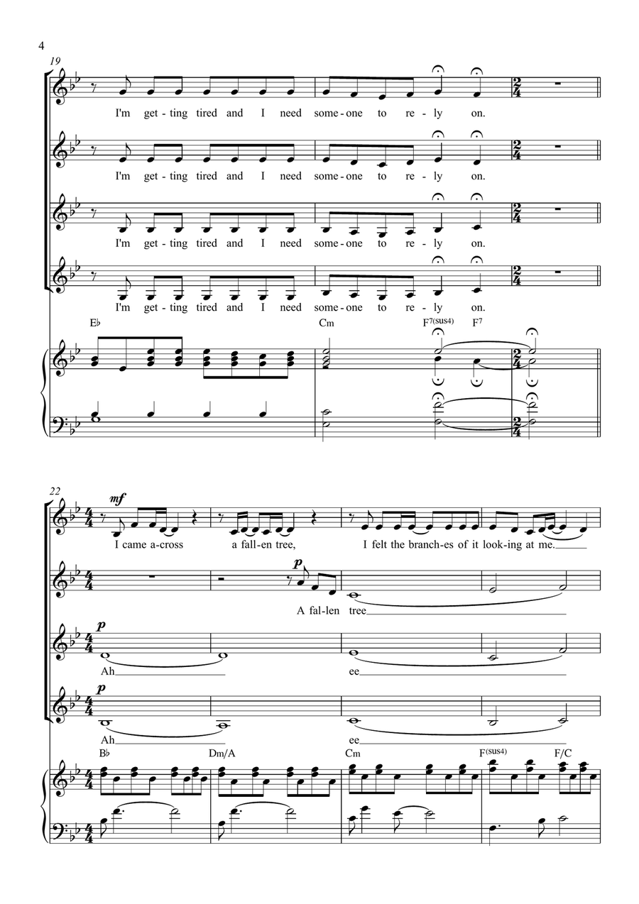 Somewhere Only We Know SSAA scores gallery preview page 4