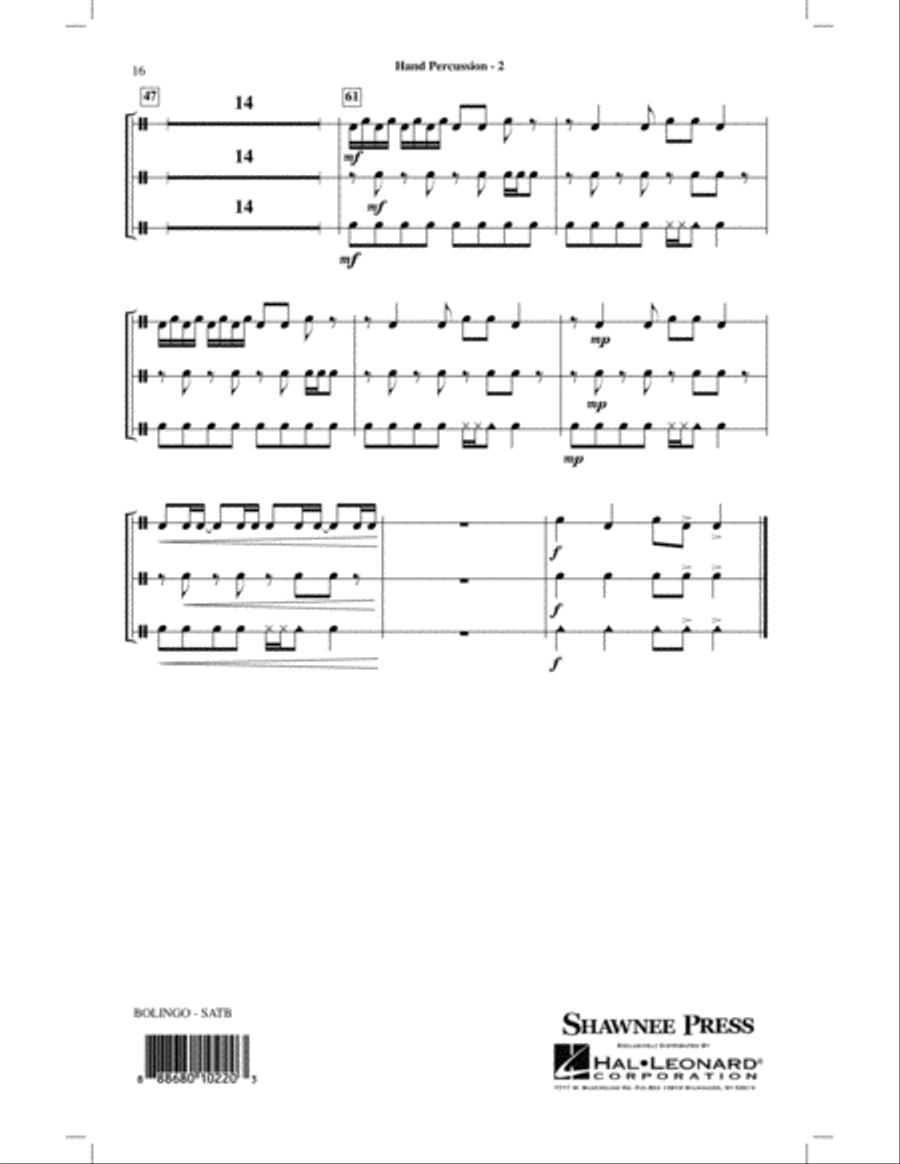 Bolingo 4-Part scores gallery preview page 14