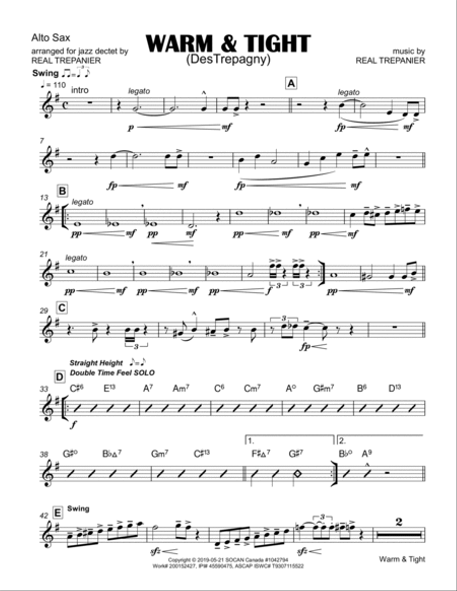 Warm & Tight Jazz Ensemble scores gallery preview page 2