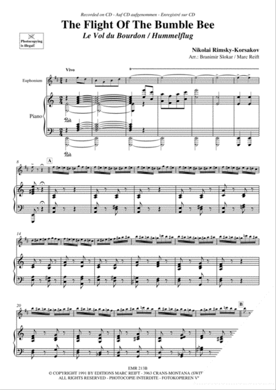 The Flight Of The Bumble Bee Euphonium scores gallery preview page 4