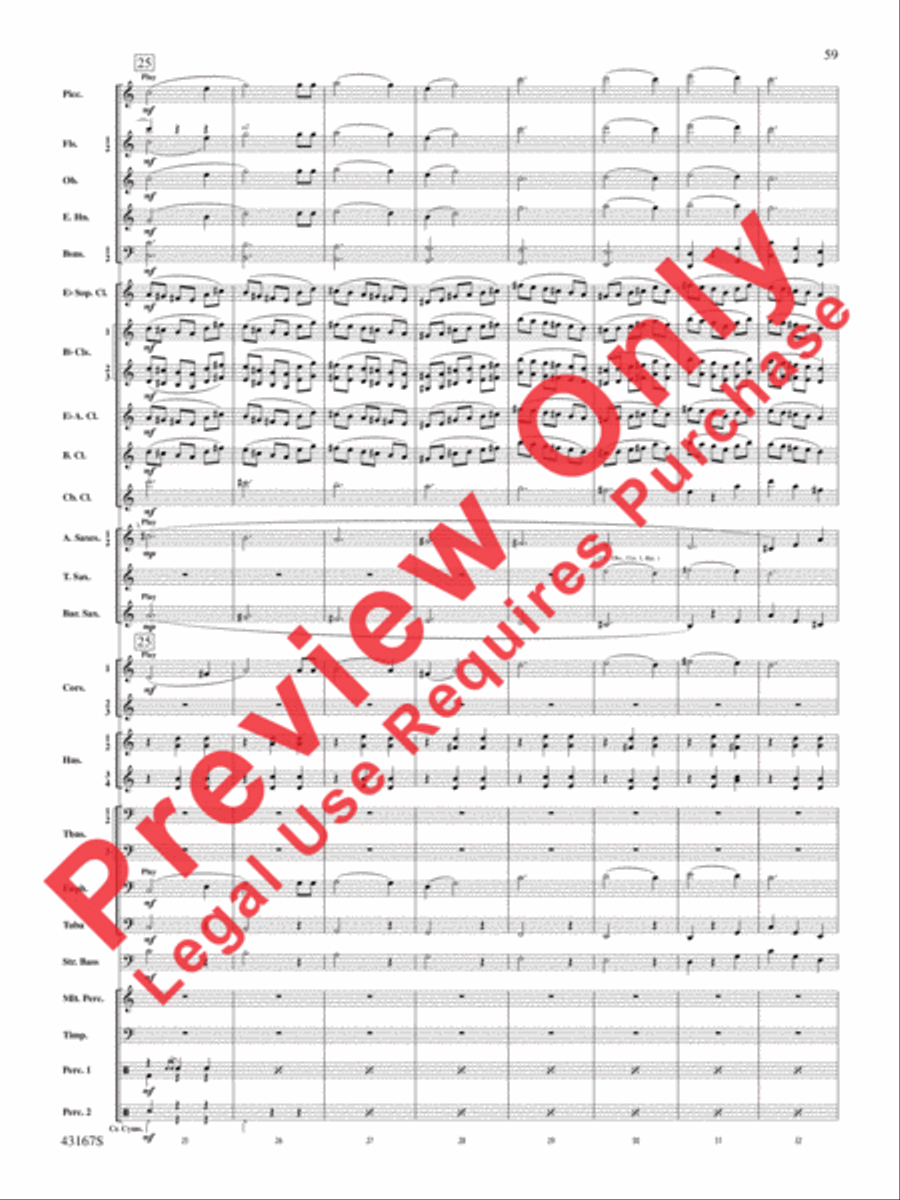 Down to the Sea in Ships (from the NBC TV Film Project 20) Concert Band scores gallery preview page 60