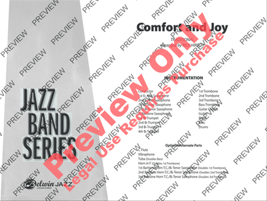 Comfort and Joy Comfort and Joy Jazz Ensemble scores gallery preview page 2