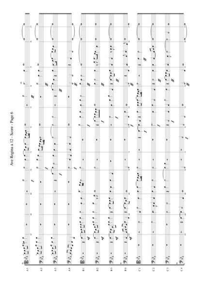 Ave Regina for Trombone or Low Brass Duodectet (12 Part Ensemble) image number null