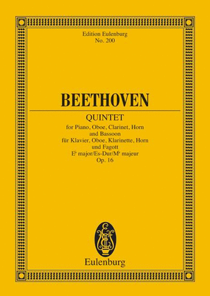 Book cover for Quintet in E-flat Major, Op. 16