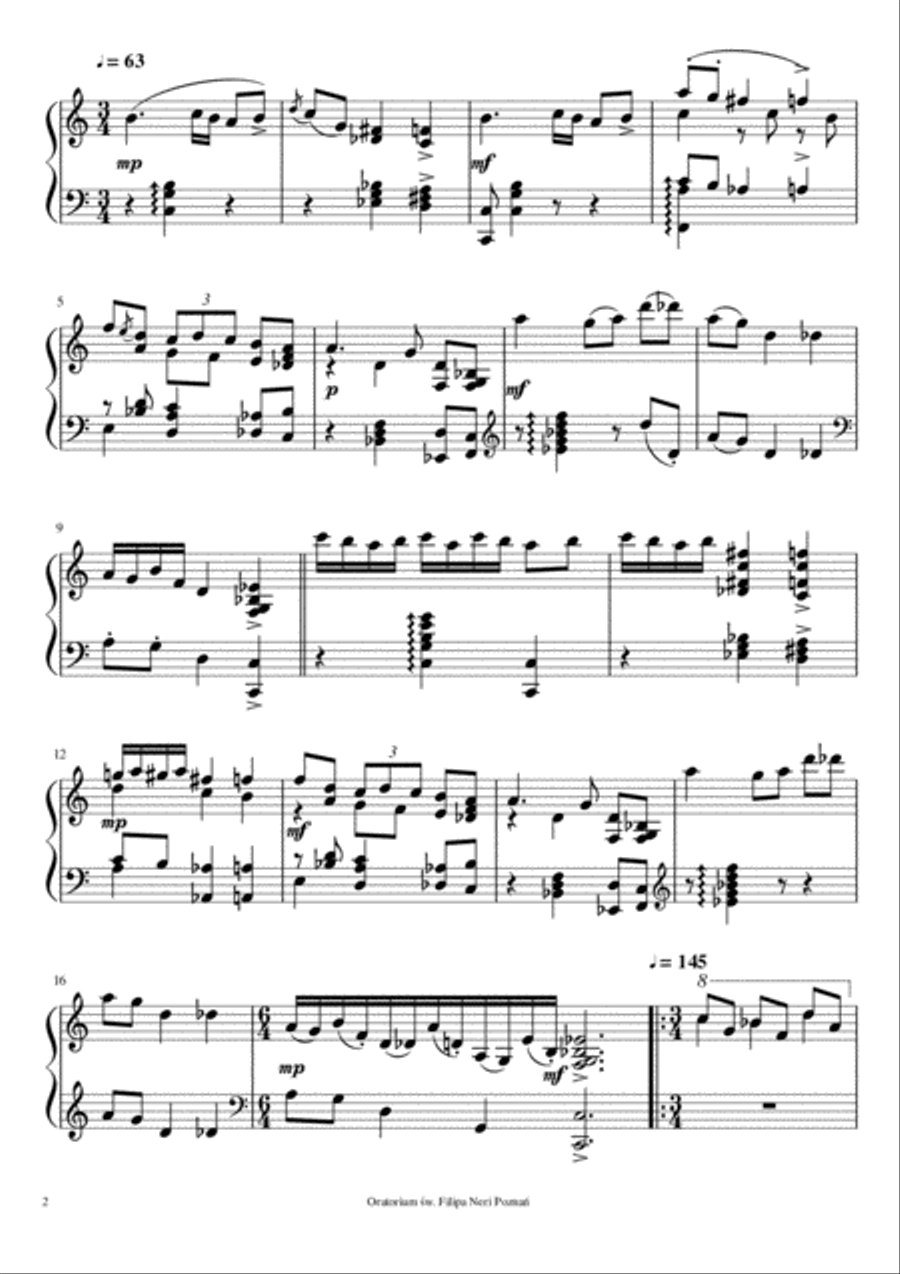 Contemporary Mazurka Piano Solo scores gallery preview page 2