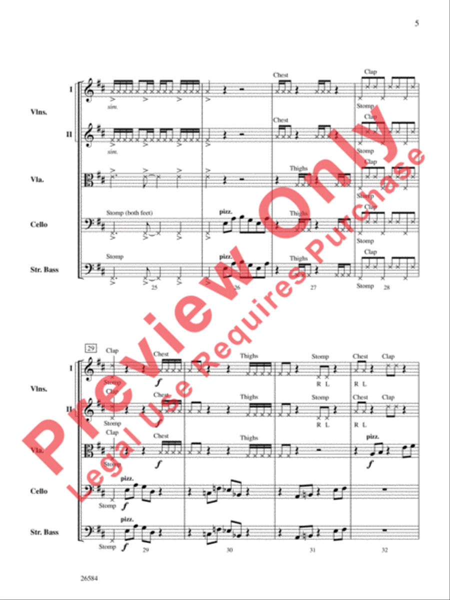 Bio Rhythms String Orchestra scores gallery preview page 6