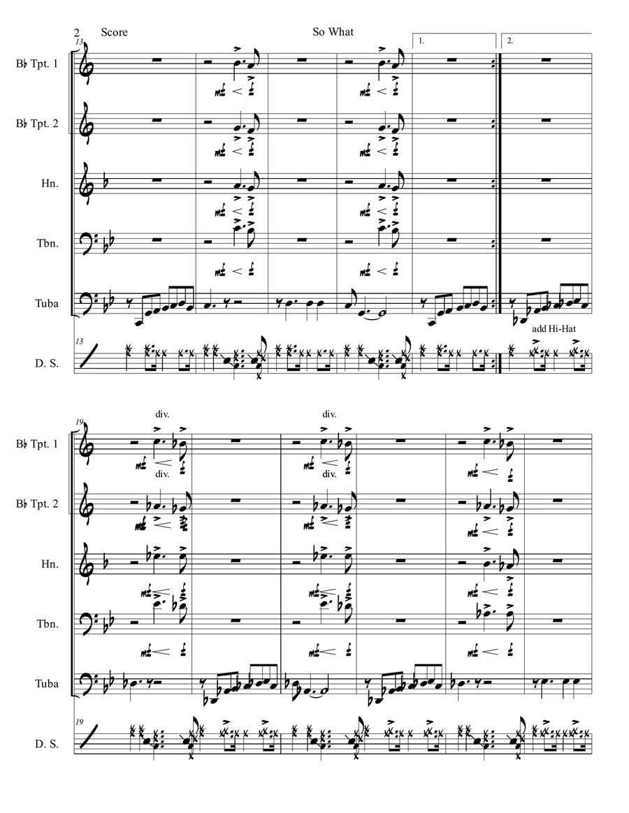 So What Brass Ensemble scores gallery preview page 3