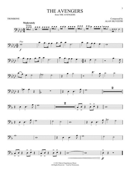 Superhero Themes Instrumental Play-Along for Trombone image number null