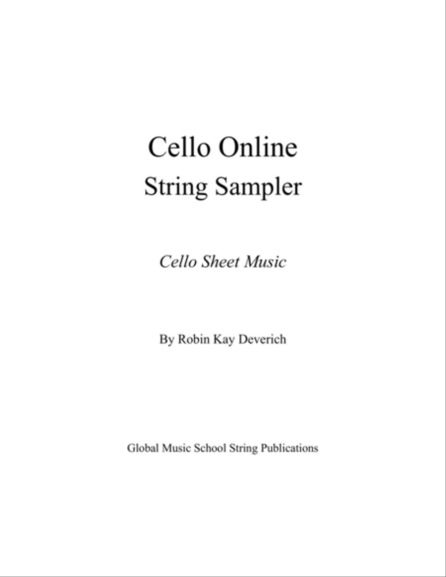 Cello and Piano String Sampler Sheet Music